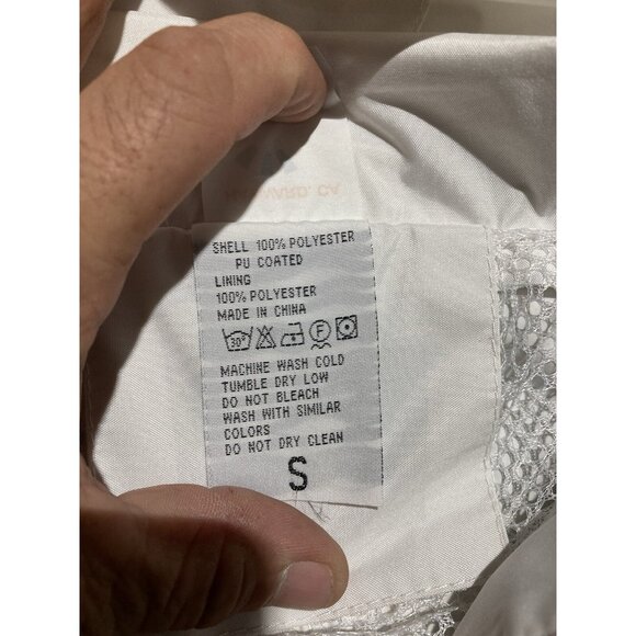 G Jacket Women’s Size Small White Long Sleeve Full Zip Hooded Ketchikan AK - Picture 6 of 12